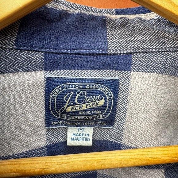 J. Crew Herringbone Flannel, Classic Fit - Picture 2 of 3